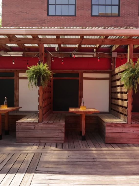 Evening patio